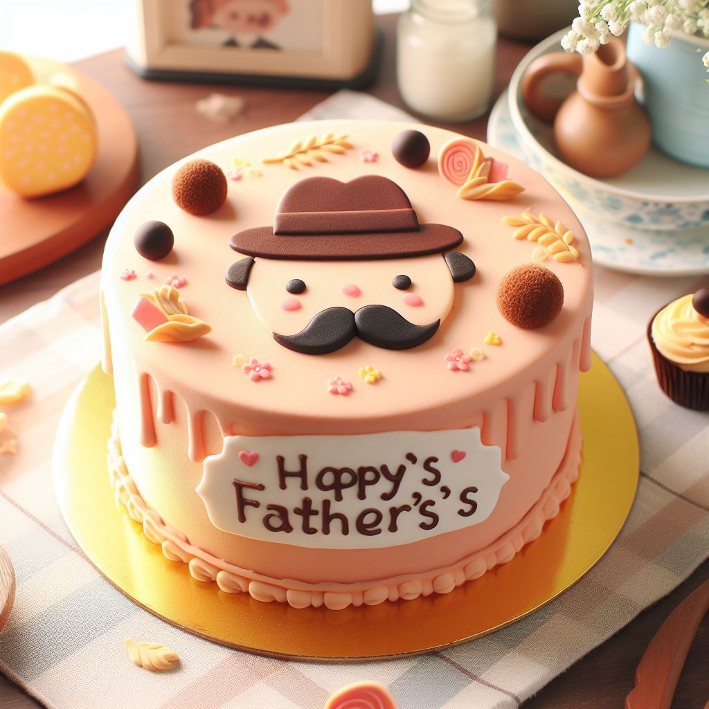 کیک روز پدر ساده